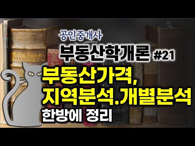 공인중개사 공부 - 부동산학개론#21 - 감정평가론 중에서 부동산가격, 지역분석.개별분석에 대한 내용  한방에 정리