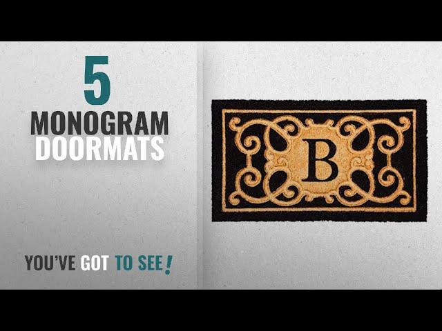 Top 10 Monogram Doormats [2018 ]: Evergreen Debossed Monogram Letter B Coir Mat, 16 x 28 inches