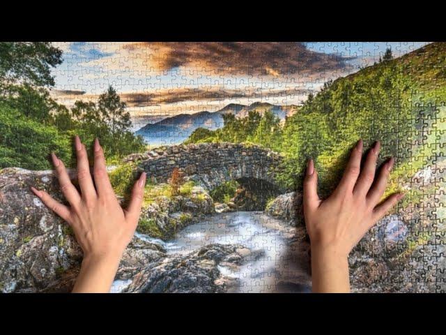 ASMR | Tapping and Destroying a 1000 Piece Puzzle!  *Satisfying Ending*