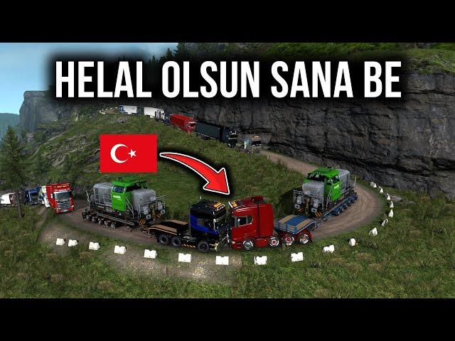 HELAL OLSUN !! TÜRK TIRCI YABANCI ADAMA RACON KESTİ !! KİRKENES MADEN YOLU | ETS2MP