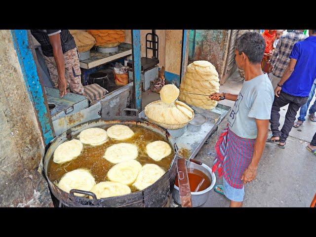 Traditional Bengali Food Shemai Frying in Gallons of Oil | Bangladeshi Street Food