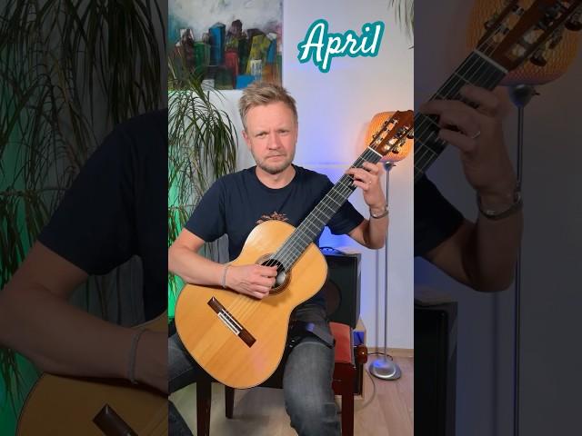 APRIL composed by Egor Lavrentyev,arr. for guitar solo by Dimitri Lavrentiev #guitarmusic