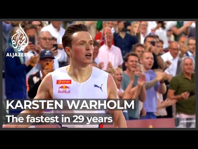 Norwegian Warholm beats Kevin Young's 29-year-old time in 400m-hurdle