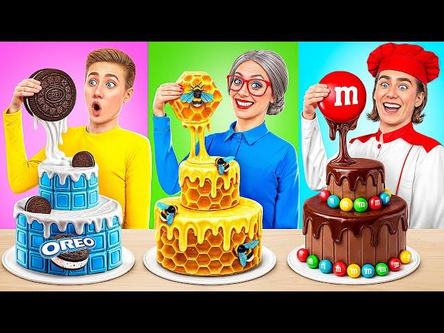 Me vs Grandma Cake Decorating Challenge | Funny Moments by Multi DO Smile