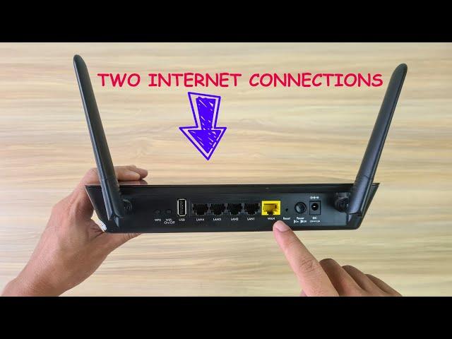 OpenWRT : 2 internet connections on router with only 1 WAN port