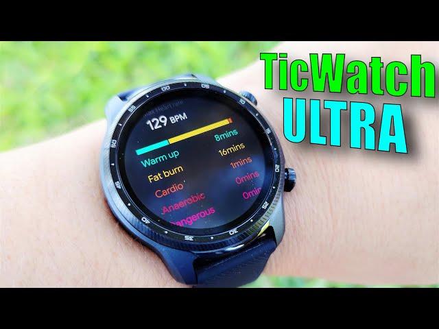 TicWatch Pro 3 Ultra WearOS Smartwatch Review: 3 Day Battery! Now with AFib Detection!