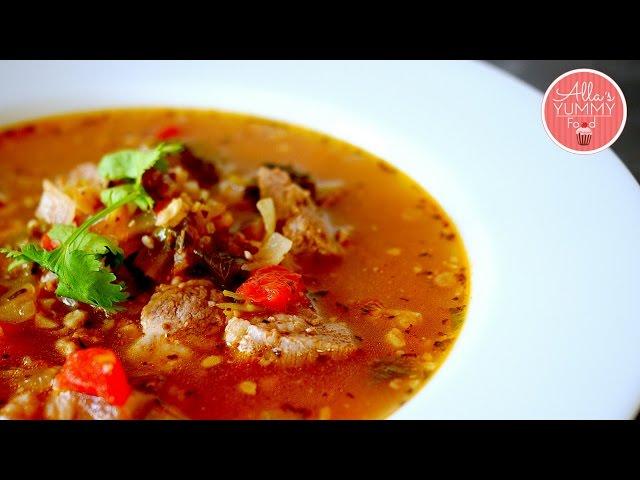 Kharcho Recipe | Georgian Beef Walnut Soup | Суп Xарчо