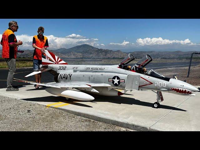 Unbelievable: Giant F4 Phantom Rc Jet's First Flight On American Soil By CARF Models