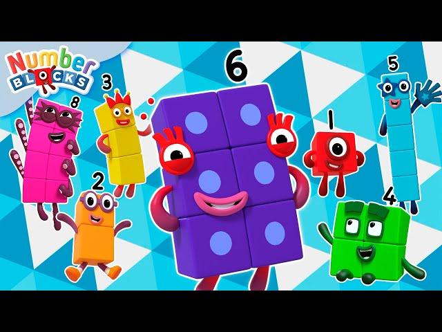 Pretty Pattern and Painting by Numbers! ️ | Learn Colourful Maths and Counting | Numberblocks