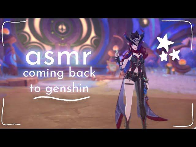 catching up with genshin ^_^ ~ asmr ~ (pulls, farming, whisper)