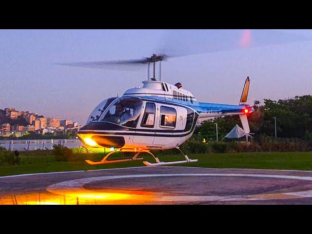 FULL STARTUP & TAKEOFF - Bell 206 JetRanger