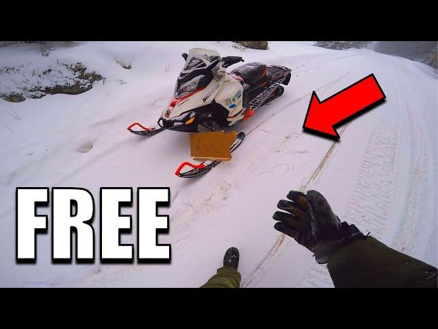 I Found A Free Snowmobile