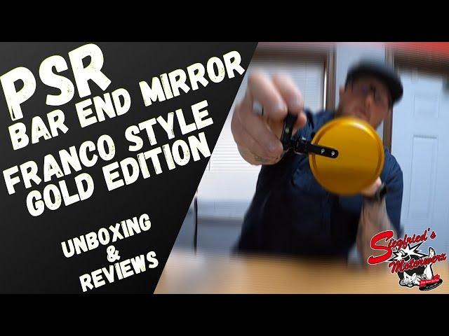 PSR Gold Bar End Mirror UNBOXING "Franco" Style Cafe racer parts