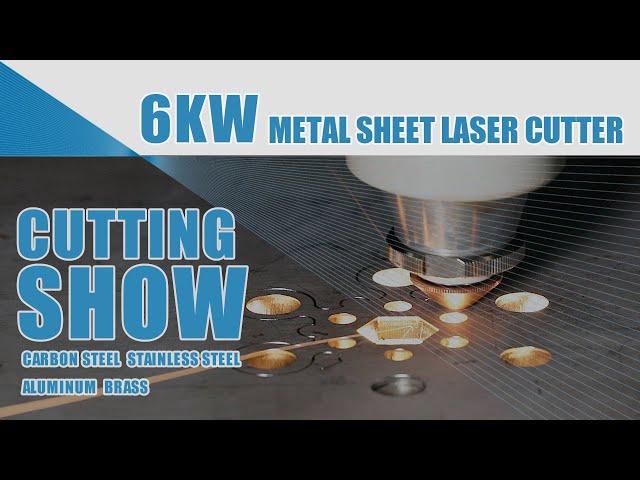 6000W/6KW Fiber Laser Cutting Machine Cutting Show