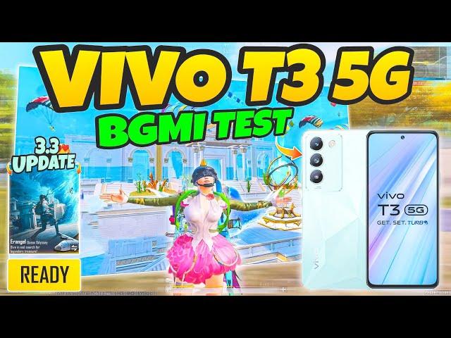 Vivo T3 5G BGMI ( Poseidon Mode 3.3 ) Test on Fps Meter