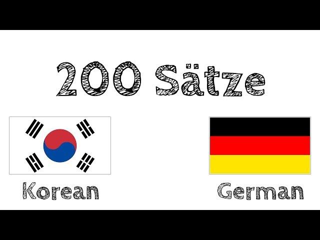 200 Sätze - Koreanisch - Deutsch