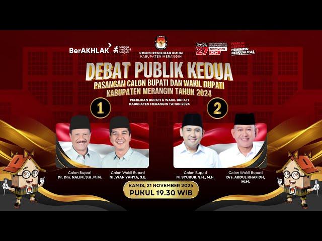 [LIVE] DEBAT PUBLIK KEDUA PASANGAN CALON BUPATI DAN WAKIL BUPATI KABUPATEN MERANGIN TAHUN 2024