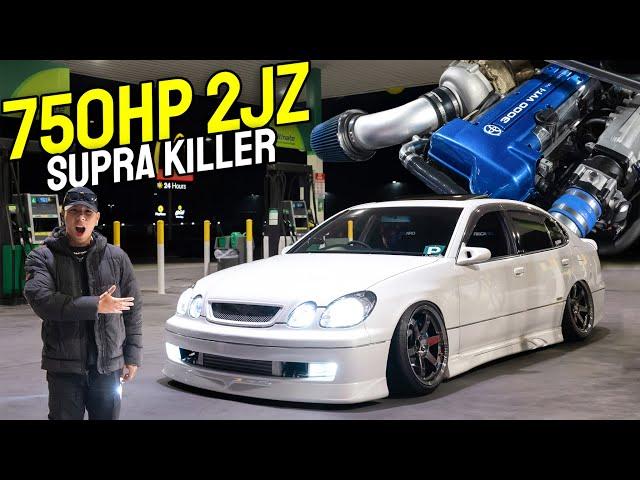 750HP BIG TURBO 2JZ TOYOTA ARISTO - The SLEEPER Supra Killer