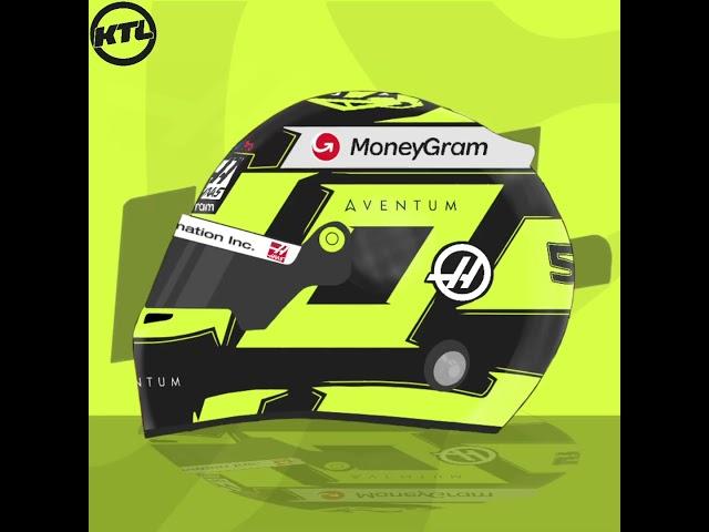 Ollie Bearman Haas Helmet Concepts || #f1 #motorsport