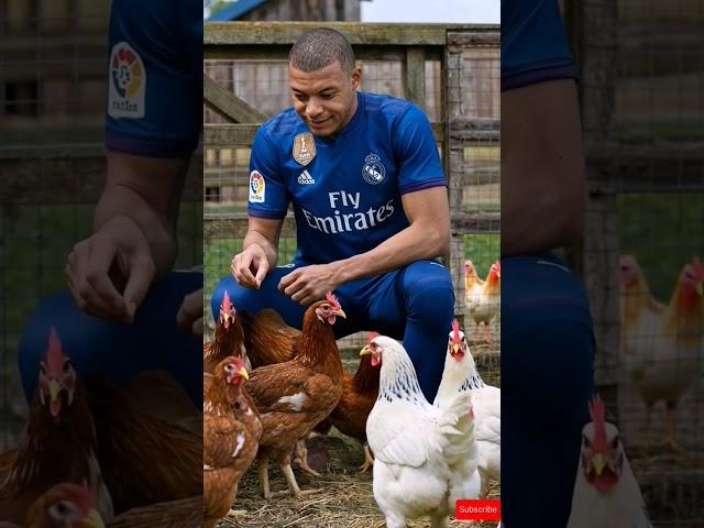 Mbappe feeds chickens #football #footballshorts #messi #keşfet #futbol #motivation