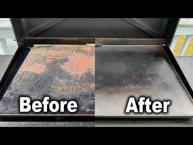 Bringing A Blackstone Griddle Back to Life | How to Restore, Clean & Season Cast Iron Flat Top Grill