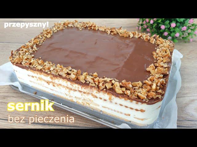 Najlepszy SERNIK / STEFANKA bez pieczenia  The best CHEESECAKE without baking  quick and delicious