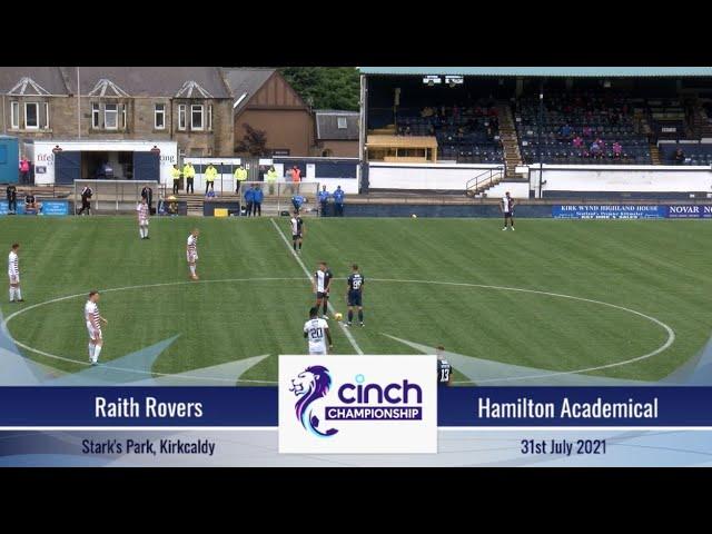 Raith Rovers Vs Hamilton Academical