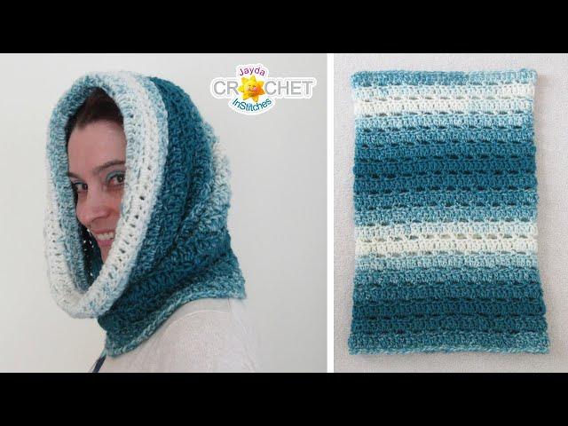 Brick Stitch Cowl Scarf using Scarfie by Lion Brand - Crochet Pattern & Tutorial - Snood, Scoodie