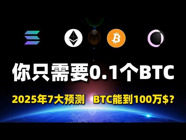 【直播回放】比特币能涨到100万美金？2025年的7大预测！ETH和SOL哪个性价比高？#btc #eth #sol #usual