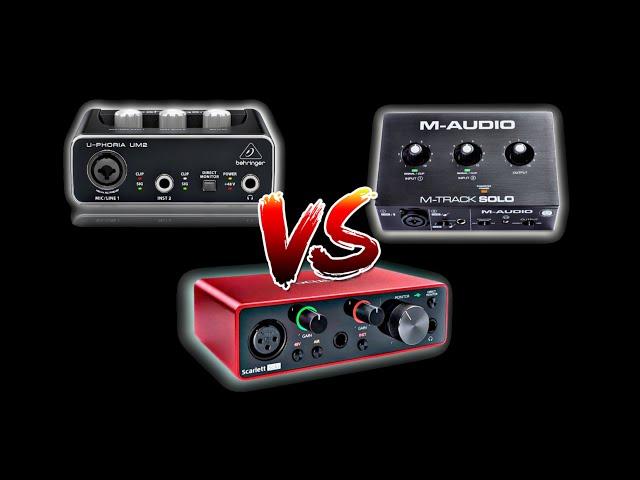 Behringer UM2 vs M-Audio Mtrack vs Focusrite 212 3rd Gen | Vocal sound test