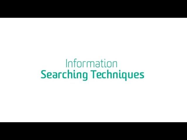 Information Searching Techniques