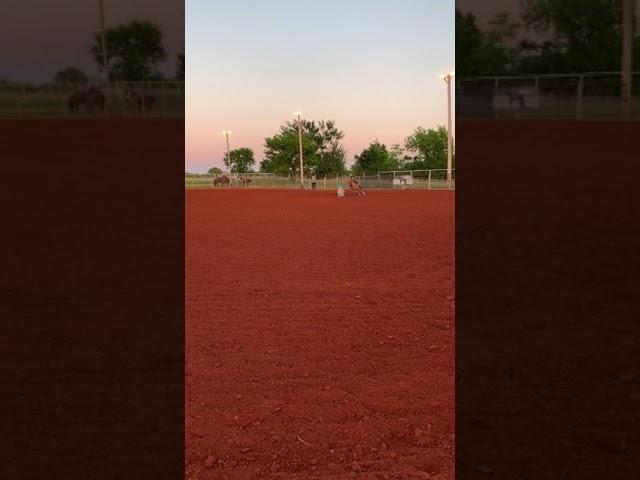 Paisley and ChicaLindas 12th barrel race… GETS BUCKED OFF!