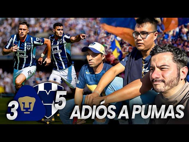 PUMAS 3 (3-6) 5 RAYADOS || FERIA DE GOLES EN CU