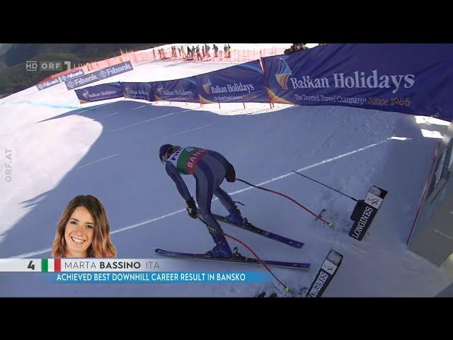 Alpiner Ski-Weltcup | Abfahrt | Bansko | 2. Platz | Marta BASSINO | 2020 (Damen)