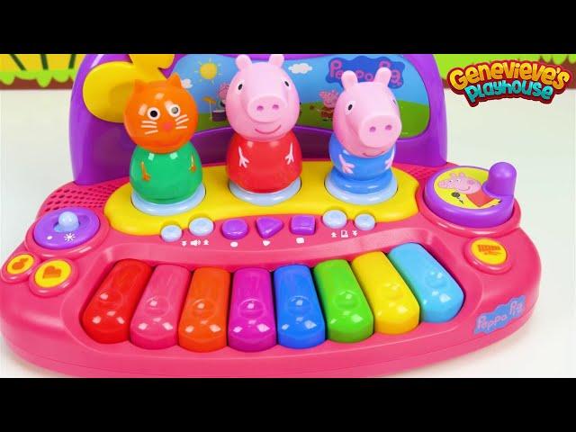 Genevieve Plays with Peppa Pig and Pororo the Little Penguin Musical Toys!