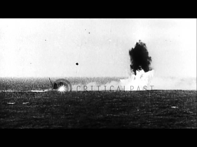 British and German ships during naval Battle of Jutland in World War 1 HD Stock Footage