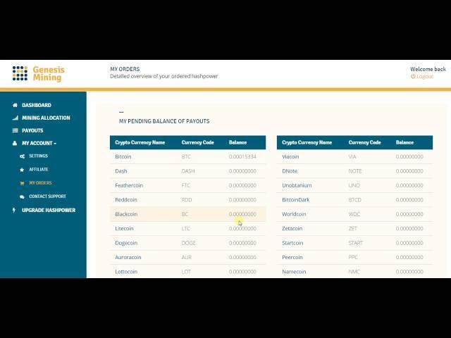 Genesis Mining - No payout explanation