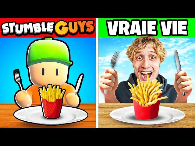 Je Mange La Nourriture Stumble Guys Dans La Vrai Vie