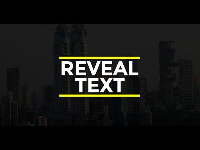 Simple Text Reveal Animation in After Effects | After Effects Tutorial #2 | TechnoMafia