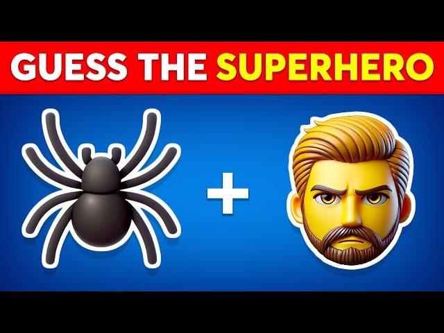 Can You Guess The Superhero By Emoji?  Marvel & DC Superheroes Emoji Quiz