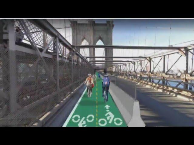 Brooklyn Bridge bike lane: Construction begins on cyclist-only path