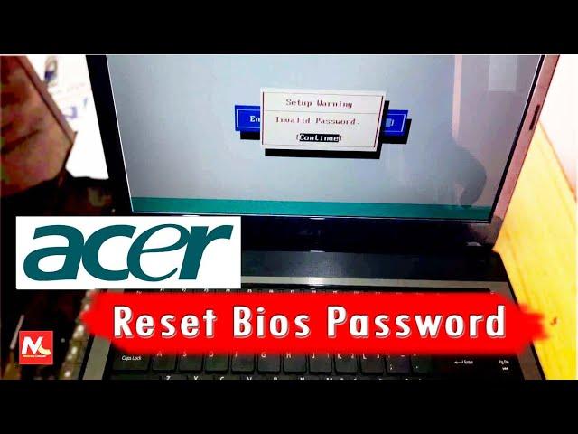 How to reset bios password acer laptop | Clear forgotten bios password