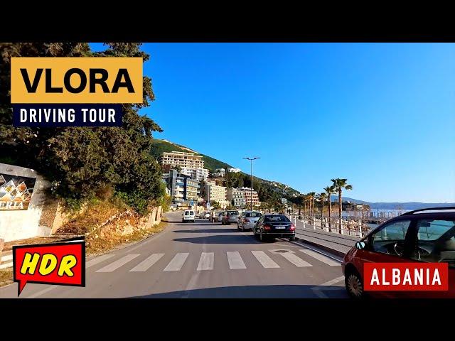 VLORA, ALBANIA - DRIVING TOUR, SUMMER 2024 [4K]