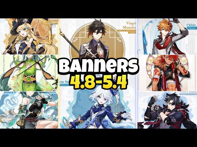 NEW UPDATE!! Character Banner Roadmap for 4.8-5.4 Alongwith Reruns – Genshin Impact