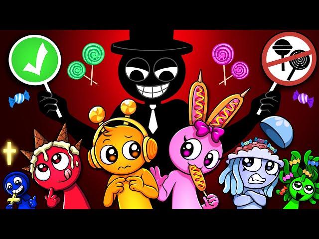 Black won’t let any Sprunki bring snacks into the school!   | Sprunki & Brainrot Animation
