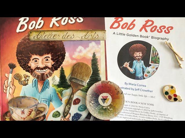 Creating a journal using a Bob Ross Little Golden Book