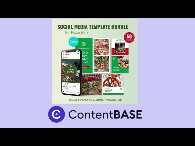 Pizza Promo Bundle - Social Media Templates - ContentBASE