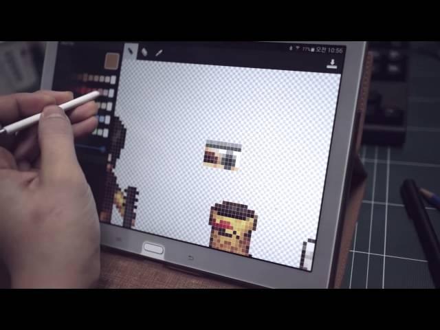 Pixel Art Drawing Tool for Android Tablet - Prototype Test Clip