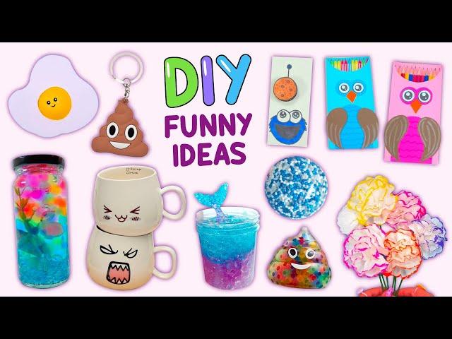 14 DIY FUNNY CRAFTS - Easy Fidget Ideas - Paper Crafts - Decoration and more funny things...