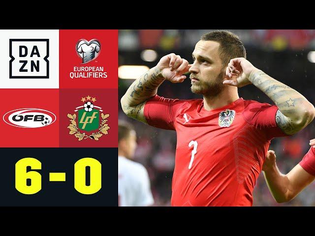 Arnautovic führt Österreich zum Kantersieg: Österreich - Lettland 6:0 | EM-Quali | DAZN Highlights